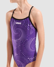 Load image into Gallery viewer, ARENA GIRLS FIREFLOW LIGHTDROP BLACK/PURPLE