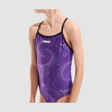 Load image into Gallery viewer, ARENA GIRLS FIREFLOW LIGHTDROP BLACK/PURPLE
