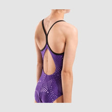 Load image into Gallery viewer, ARENA GIRLS FIREFLOW LIGHTDROP BLACK/PURPLE