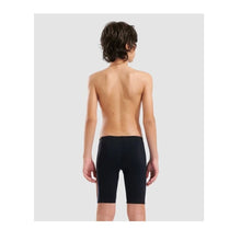 Load image into Gallery viewer, ARENA BOYS DESIGN SWIMMING JAMMER BLACK/ORANGE/TURQUIOSE