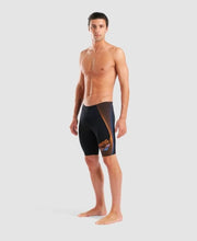 Load image into Gallery viewer, ARENA MENS DESIGN JAMMMERS BLACK/ORANGE/TURQUIOSE
