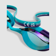 Load image into Gallery viewer, ARENA PYTHON JUNIOR MIRROR SWIMMING GOGGLE EMERALD/PEACOCK