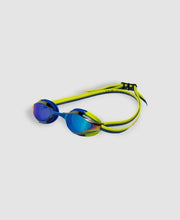 Load image into Gallery viewer, ARENA JUNIOR PYTHON MIRROR SWIMMING GOGGLE BLUE/LIME