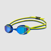 Load image into Gallery viewer, ARENA JUNIOR PYTHON MIRROR SWIMMING GOGGLE BLUE/LIME