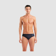 Load image into Gallery viewer, ARENA HYPERFLOW MENS SOLID BRIEF BLACK/BLUE