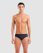 Load image into Gallery viewer, ARENA HYPERFLOW MENS SOLID BRIEF BLACK/BLUE