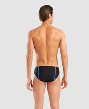 Load image into Gallery viewer, ARENA HYPERFLOW MENS SOLID BRIEF BLACK/BLUE