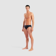 Load image into Gallery viewer, ARENA HYPERFLOW MENS SOLID BRIEF BLACK/BLUE