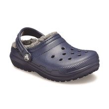 Load image into Gallery viewer, CROCS TODDLER CLASSIC LINED CLOG NAVY
