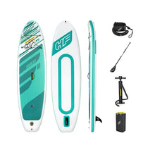 Load image into Gallery viewer, HYDRO FORCE HUAKAi 1OFT PADDLE BOARD SET GREEN 33"x6"