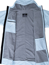 Load image into Gallery viewer, TBF ADULT ELEMENTAL WATERPROOF LIGHTWEIGHT SLIMLINE CHANGING ROBE ICE BLUE/GREY S/M