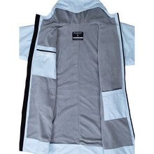 Load image into Gallery viewer, TBF ADULT ELEMENTAL WATERPROOF LIGHTWEIGHT SLIMLINE CHANGING ROBE ICE BLUE/GREY S/M
