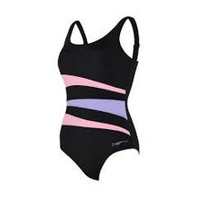Load image into Gallery viewer, ZOGGS WOMENS SUMATRA ADJUSTABLE SWIMSUIT SCOOPBACK BLACK/PINK