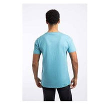 Load image into Gallery viewer, WEIRD FISH MENS FISHED ORGANIC COTTON BRANDED TEE SMOKED BLUE