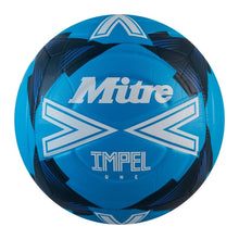 Load image into Gallery viewer, MITRE IMPEL ONE TRAINING FOOTBALL FLUO BLUE/WHITE/MIDNIGHT BLUE