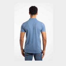 Load image into Gallery viewer, WEIRD FISH MENS MILES ORGANIC COTTON POLO SHIRT MIDNIGHT BLUE