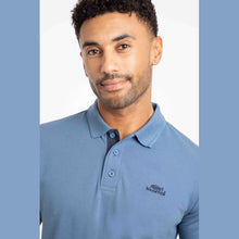 Load image into Gallery viewer, WEIRD FISH MENS MILES ORGANIC COTTON POLO SHIRT MIDNIGHT BLUE