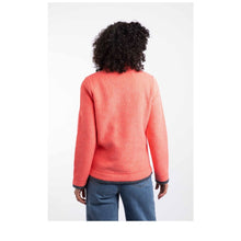 Load image into Gallery viewer, WEIRD FISH WOMENS BEYONCE 1/4 ZIP HOT CORAL