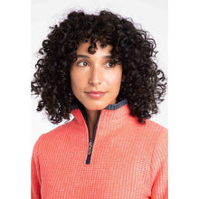 Load image into Gallery viewer, WEIRD FISH WOMENS BEYONCE 1/4 ZIP HOT CORAL