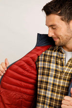 Load image into Gallery viewer, WEIRD FISH MENS LANGTREE RECYCLED SHOWERPROOF PADDED GILET NAVY