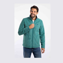 Load image into Gallery viewer, WEIRD FISH MENS SHIRES FULL ZIP FLEECE LEAF GREEN
