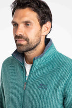 Load image into Gallery viewer, WEIRD FISH MENS SHIRES FULL ZIP FLEECE LEAF GREEN