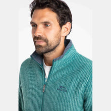 Load image into Gallery viewer, WEIRD FISH MENS SHIRES FULL ZIP FLEECE LEAF GREEN