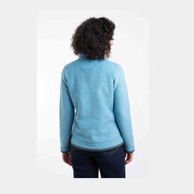 Load image into Gallery viewer, WEIRD FISH WOMENS BEYONCE 1/4 ZIP FLEECE SKY BLUE
