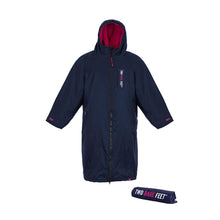Load image into Gallery viewer, TWO BARE FEET JUNIOR CHANGING ROBE AND MAT - NAVY/RASPBERRY