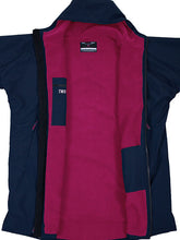 Load image into Gallery viewer, TWO BARE FEET JUNIOR CHANGING ROBE AND MAT - NAVY/RASPBERRY