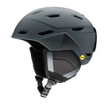 Load image into Gallery viewer, SMITH ADULT MISSION MIPS SKI HELMET MATTE/SLATE STRIPES