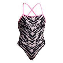 Load image into Gallery viewer, FUNKITA GIRLS FUR ELISE STRAPPED IN ONE BLACK/WHITE SWIMSUIT