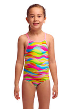 Load image into Gallery viewer, FUNKITA GIRLS MAYBE WAVY SINGE STRAP ONE PIECE SWIMSUIT