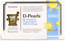 Load image into Gallery viewer, PHARMA NORD D-PEARLS 1000IU 25mcg 90 CAPSULES