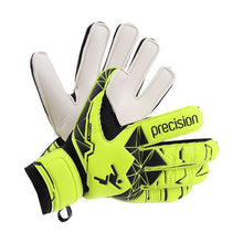 Load image into Gallery viewer, PRECISION JUNIOR FUSION XFLAT ESSENTIAL GOAL KEEPER GLOVE YELLOW