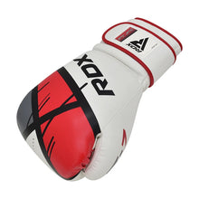 Load image into Gallery viewer, RDX JUNIOR BOXING GLOVE J7 WHITE/RED/BLACK 6OZ