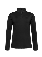 Load image into Gallery viewer, PROTEST WOMENS FABRIZ 1/4 ZIP THERMAL FLEECE BLACK