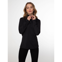 Load image into Gallery viewer, PROTEST WOMENS FABRIZ 1/4 ZIP THERMAL FLEECE BLACK