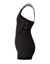 Load image into Gallery viewer, SPEEDO GIRLS HYPERBOOM SPLICE LEGSUIT BLACK/ORANGE