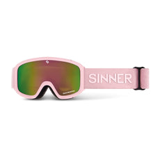 Load image into Gallery viewer, SINNER JUNIOR DUCK MOUNTAIN GOGGLES MATTE PINK WITH PINK LENS