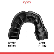 Load image into Gallery viewer, OPRO ADULT G5 SILVER MOUTHGUARD WHITE/BLACK