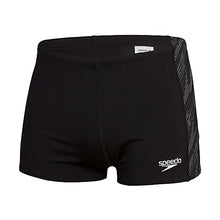 Load image into Gallery viewer, SPEEDO MENS HYPERBOOM PANEL AQUASHORT BLACK/WHITE