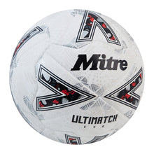 Load image into Gallery viewer, MITRE ULTIMATCH EVO MATCH BALL WHITE/WHITE/SILVER