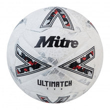 Load image into Gallery viewer, MITRE ULTIMATCH EVO MATCH BALL WHITE/WHITE/SILVER