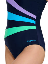 Load image into Gallery viewer, ZOGGS LADIES CIRCUS SANDON ADJUSTABLE SCOOPBACK SWIMSUIT E+