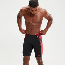Load image into Gallery viewer, SPEEDO MENS ECO ENDURANCE+ SPLICE JAMMER BLACK/RED