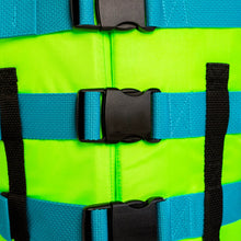 Load image into Gallery viewer, JOBE YOUTH NYLON LIFE VEST LIME/TEAL
