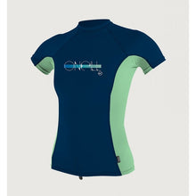 Load image into Gallery viewer, ONEILL GIRLS PREMIUM SKIN SHORT SLEEVE RASH GUARD (4175 FP3)