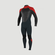 Load image into Gallery viewer, ONEILL YOUTH EPIC 4/3 BACK ZIP FULL WETSUIT GRAPHITE/SMOKE/RED/RED