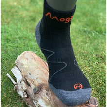 Load image into Gallery viewer, MOGGANS MERINO CREW SOCK - BLACK